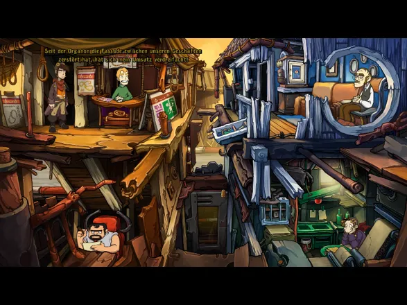 Goodbye Deponia Windows At least we are back on Deponia... not the town of Kuvaq and not the Floating Black Market, but yet another settlement.