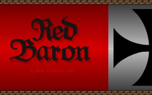 Red Baron with Mission Builder DOS Main Game: Title screen