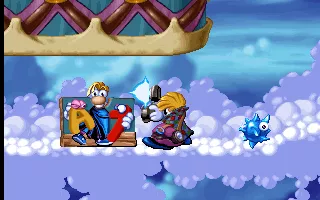Amazing Learning Games with Rayman DOS A save game checkpoint.