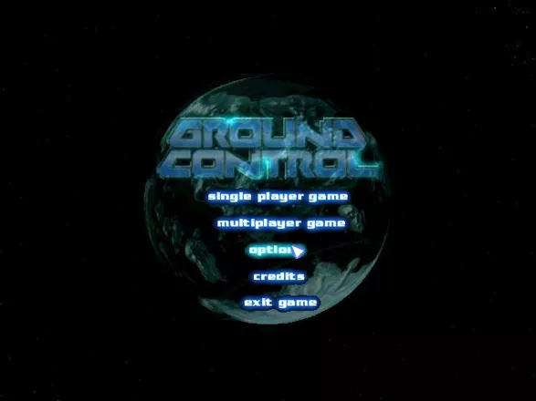 Ground Control Windows main menu