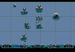 Speedball 2: Brutal Deluxe Genesis scrapping for the ball