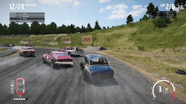 Wreckfest Windows In a corner while the car has already suffered some damage (full version).