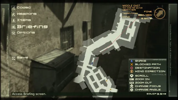 Metal Gear Solid 4: Guns of the Patriots PlayStation 3 Maps are quite detailed, they can be zoomed in and rotated 