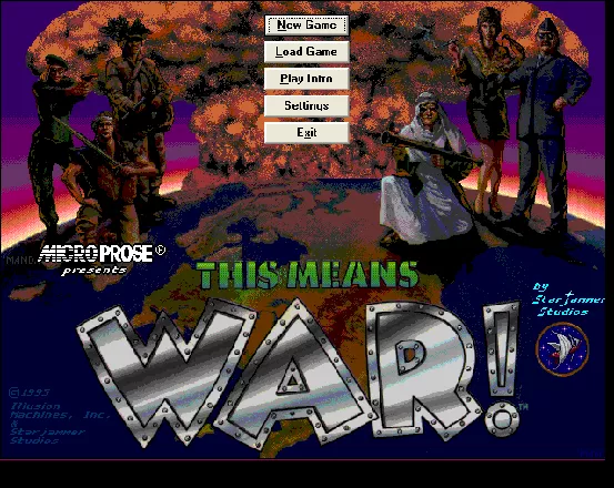 This Means War! Windows 3.x Man menu (English)