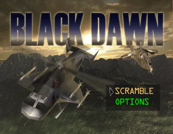 Black Dawn PlayStation Title screen
