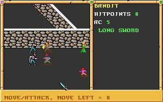Gateway to the Savage Frontier Amiga Attacking the thugs.