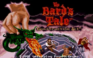 The Bard&#x27;s Tale Construction Set Amiga Title screen.