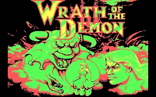Wrath of the Demon DOS Title Screen (CGA)