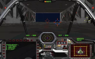 Wing Commander III: Heart of the Tiger DOS Hangar deck. (VGA MODE)