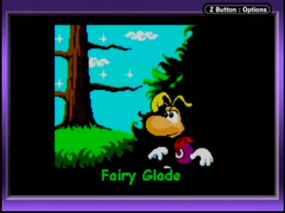 Rayman 2 Game Boy Color Introduction to the Fairy Glade Level