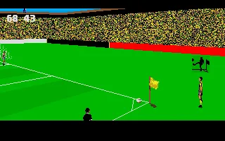 3D World Soccer Amiga Corner kick