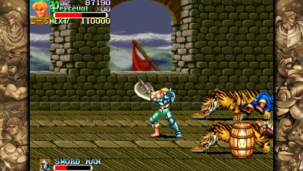 Capcom Beat &#x27;Em Up Bundle Windows &#x3C;i&#x3E;Knights of the Round&#x3C;/i&#x3E;: Perceval wields an axe.