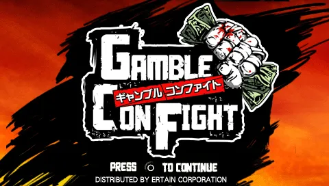 The Con PSP Gamble Con Fight title screen