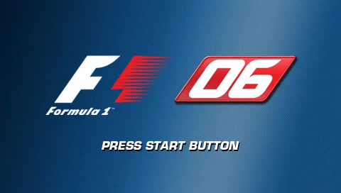 Formula One 06 PSP Formula One 06 title screen