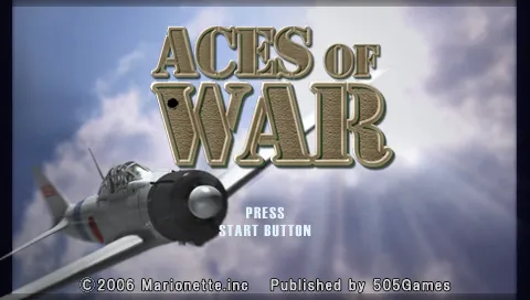 Aces of War PSP Title screen