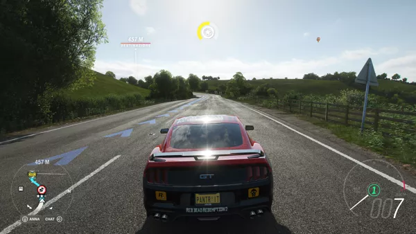 Forza Horizon 4 Windows Apps Ford Mustang GT chase view, Summer season on green field