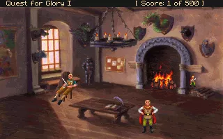 Quest for Glory I: So You Want To Be A Hero DOS In the Adventurer&#x27;s Guild Hall