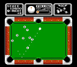 Side Pocket NES You get more points (necessary to beat levels) for sinking balls on consecutive shots and in numerical order. Press &#x22;B&#x22; to switch to number view
