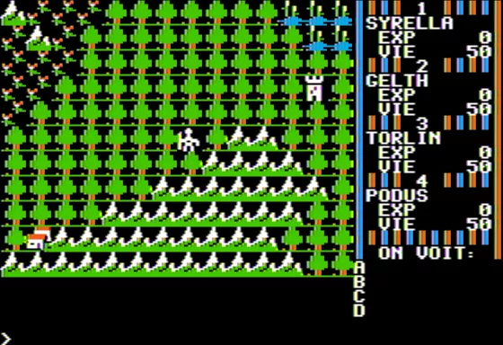 Mandragore Apple II Overworld