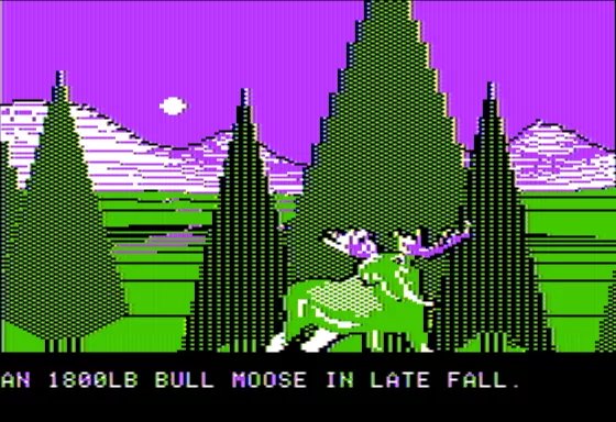Wilderness: A Survival Adventure Apple II See the Moose!