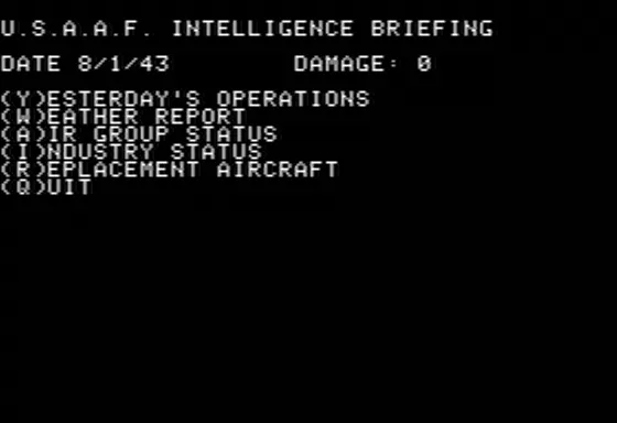 U.S.A.A.F. - United States Army Air Force Apple II Intelligence Briefing