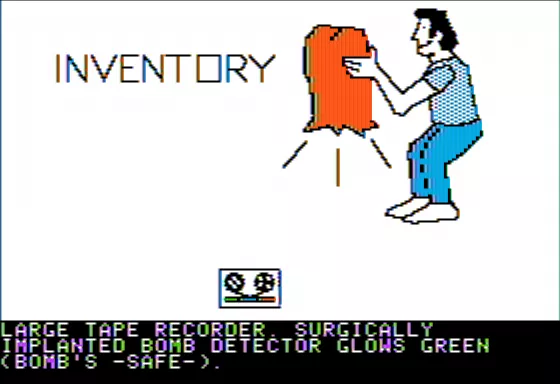 Scott Adams&#x27; Graphic Adventure #3: Secret Mission Apple II Viewing Inventory