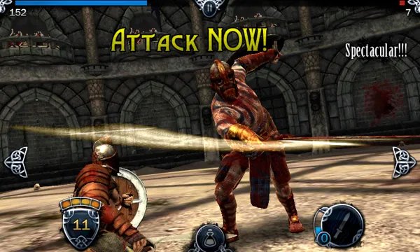 Blood &#x26; Glory Android Dodging an attack