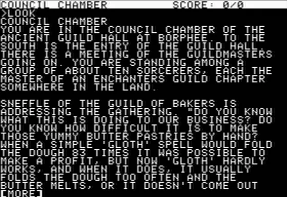Spellbreaker Apple II The Baker Guildmaster Speaks