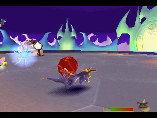 Spyro: Year of the Dragon PlayStation Spike the second boss.