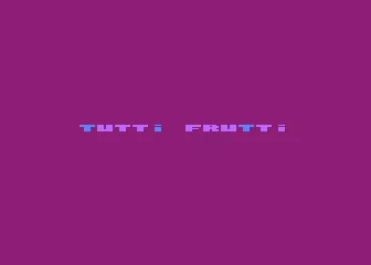 Tutti Frutti Atari 8-bit Title Screen