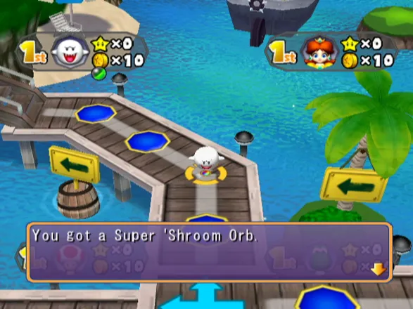 Mario Party 6 GameCube Woo hoo, I got a super shroom!