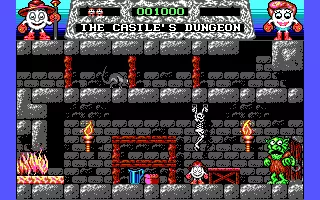 Fantasy World Dizzy DOS The castle&#x27;s dungeon (EGA mode)
