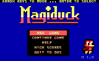 MagiDuck DOS Main menu