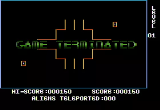 Teleport Apple II Game Over