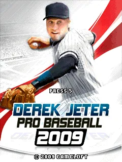 Derek Jeter Pro Baseball 2009 J2ME Title screen