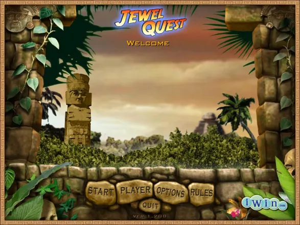 Jewel Quest Windows Main menu