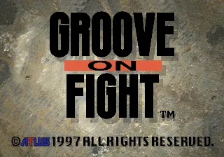 Groove on Fight: G&#x14D;ketsuji Ichizoku 3 SEGA Saturn The Title Screen.