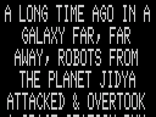 Robot Attack TRS-80 Introduction