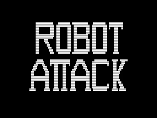 Robot Attack TRS-80 Title Screen