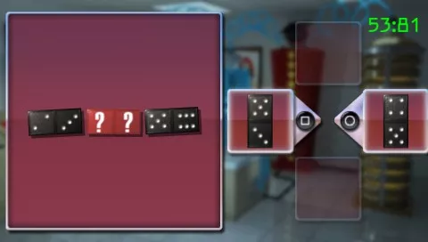 Buzz!: Brain Bender PSP Match the dominoes.