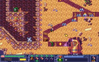 Diggers 2: Extractors DOS Reaching the shield generator in level 9