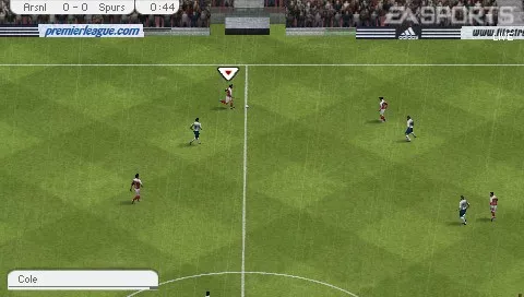 FIFA Soccer PSP A game in progress