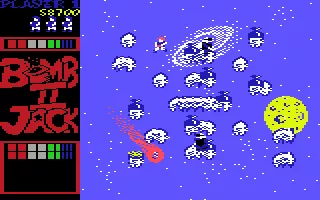 Bomb Jack II Commodore 64 Same background but different ledges