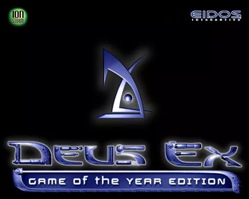 Deus Ex: Game of the Year Edition Windows The game&#x27;s title screen also sits in the centre of the screen