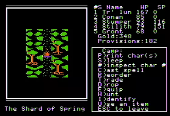 Shard of Spring Apple II Camping in the Woods