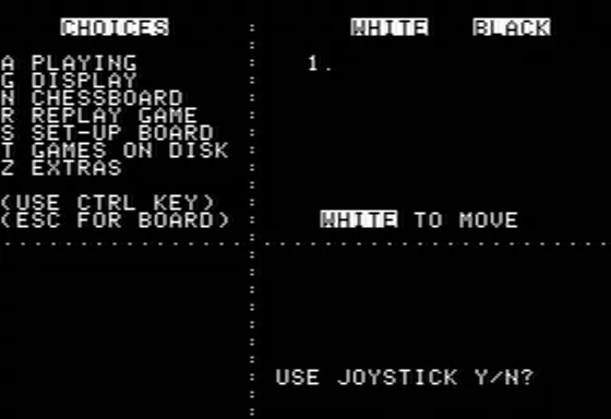 The Chessmaster 2000 Apple II Gameplay
