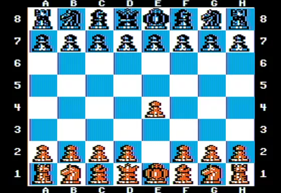 The Chessmaster 2000 Apple II Game Display