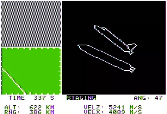 Rendezvous: A Space Shuttle Flight Simulation Apple II Staging