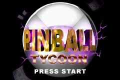 Pinball Tycoon Game Boy Advance Title screen