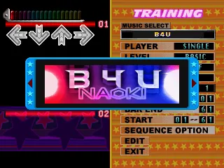 Dance Dance Revolution: 4th Mix PlayStation Training mode: In this mode you can major your dancing skills in tricky songs with assist modes such as the metronome, step handclap or both.